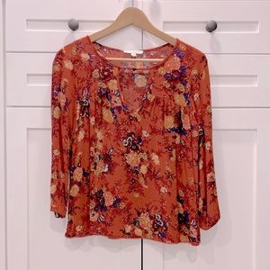 American Eagle floral blouse - XS